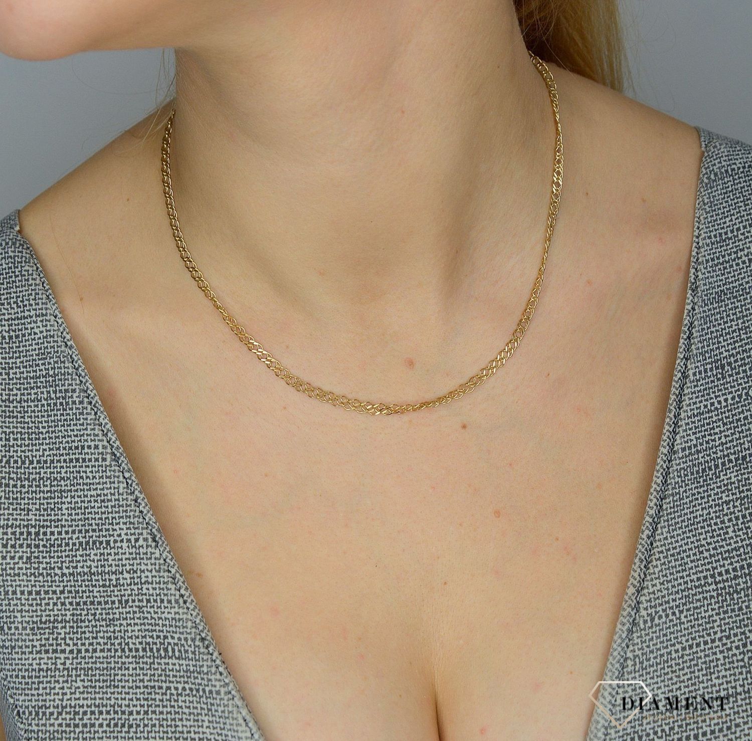 Złoty łańcuszek 333 garibaldi 3,5 mm DIA-LAN-1448-333 3,5mm (2).jpg